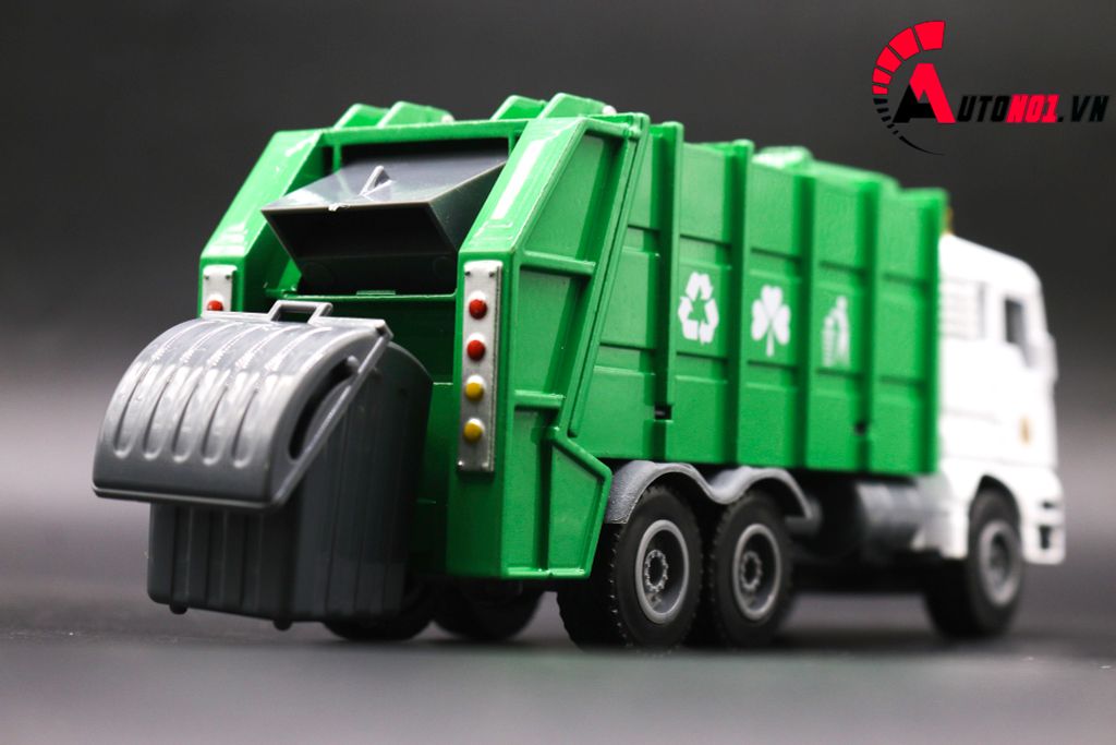 MÔ HÌNH XE RÁC GREEN 1:50 HUAYI ALLOY 7640