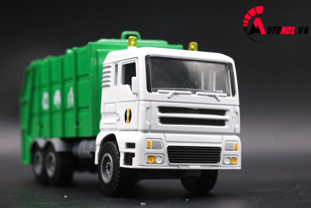 MÔ HÌNH XE RÁC GREEN 1:50 HUAYI ALLOY 7640