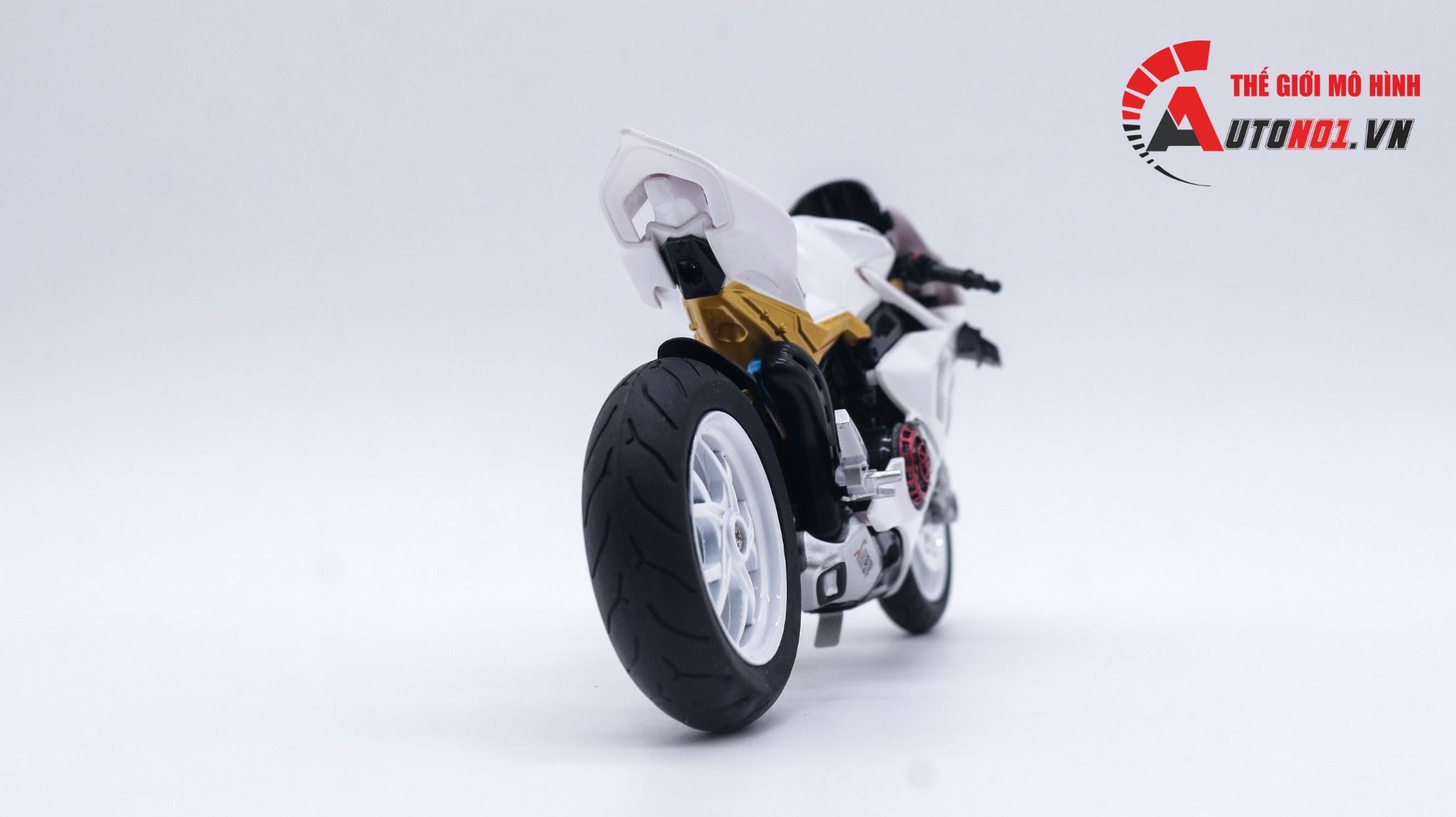  Mô hình xe độ Ducati V4 custom Christian Dior độ nồi khô tỉ lệ 1:12 Autono1 Alloy D223P 