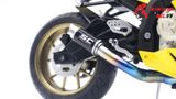  Mô hình xe độ BMW S1000RR Cá Mập vàng độ mâm - độ pô tỉ lệ 1:12 Autono1 Joycity D022G 