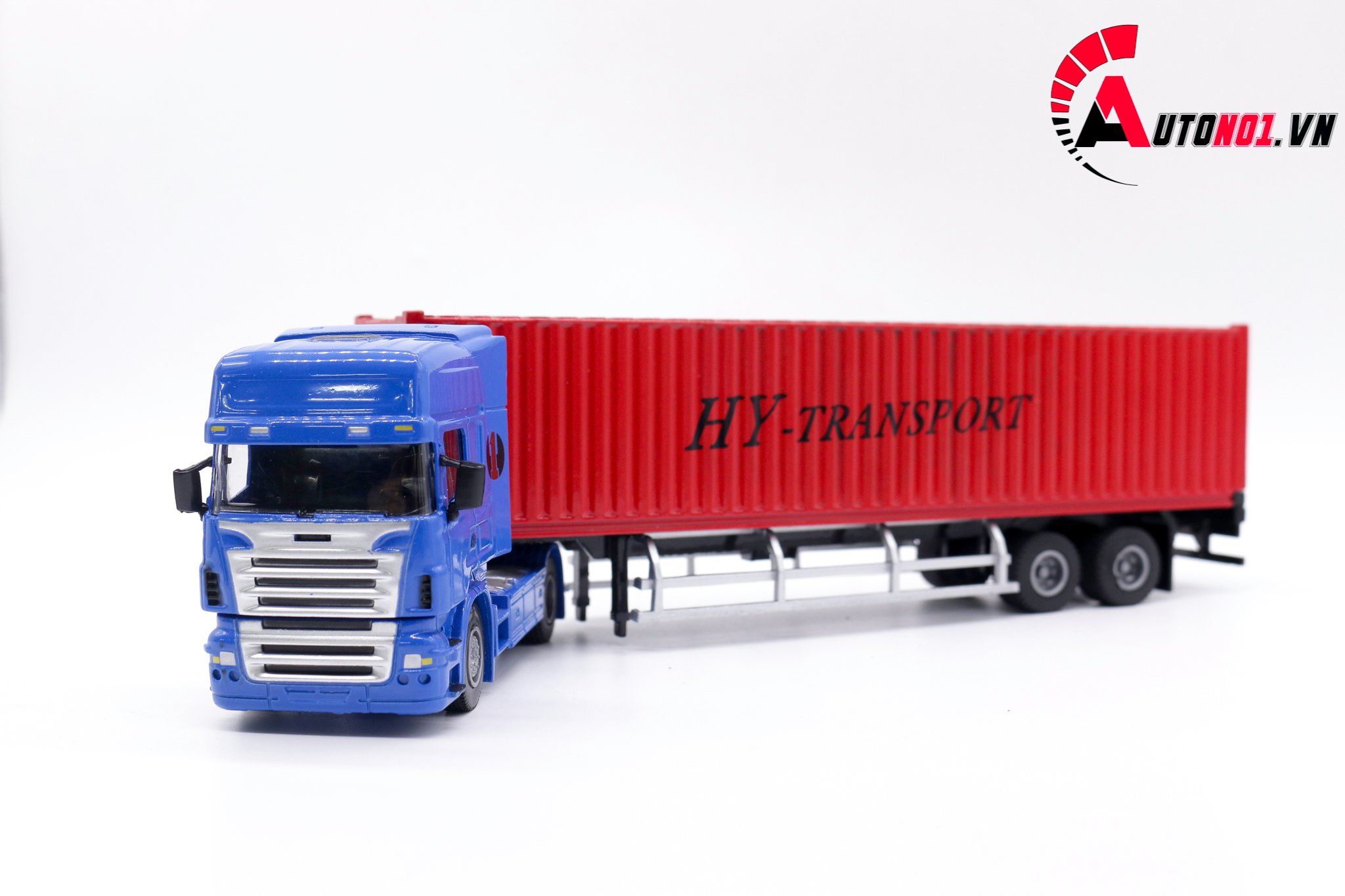  Mô hình xe tải container 1:50 huayi alloy 7648 