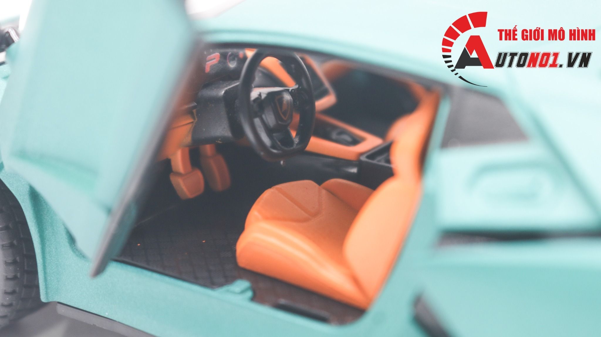 Mô hình Lamborghini Revuelto có đèn-đánh lái được-mở full cửa-full kính tỉ lệ 1:24 Alloy Model OT418