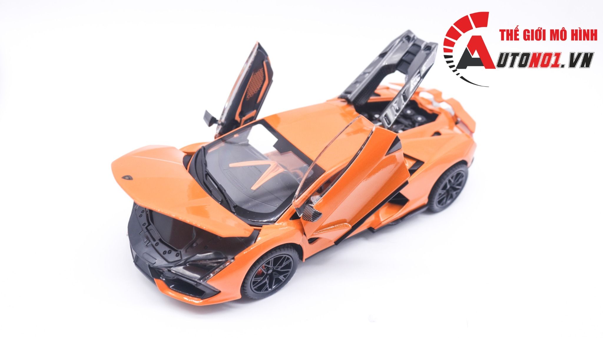 Mô hình Lamborghini Revuelto có đèn-đánh lái được-mở full cửa-full kính tỉ lệ 1:24 Alloy Model OT418