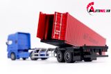  Mô hình xe tải container 1:50 huayi alloy 7648 