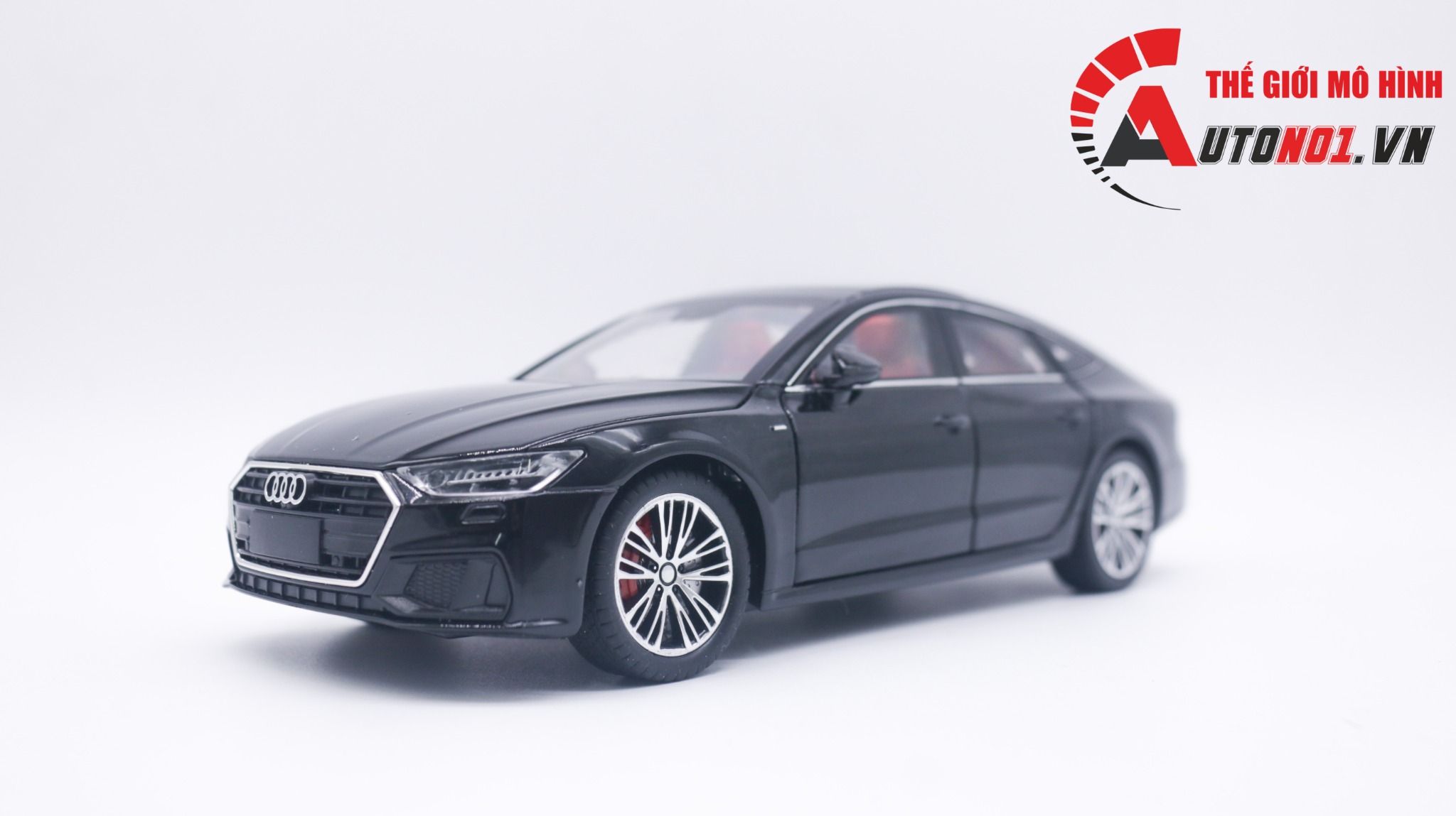 Mô hình xe Audi A7 full open, đánh lái được, có đèn và âm thanh tỉ lệ 1:24 Chezhi OT420