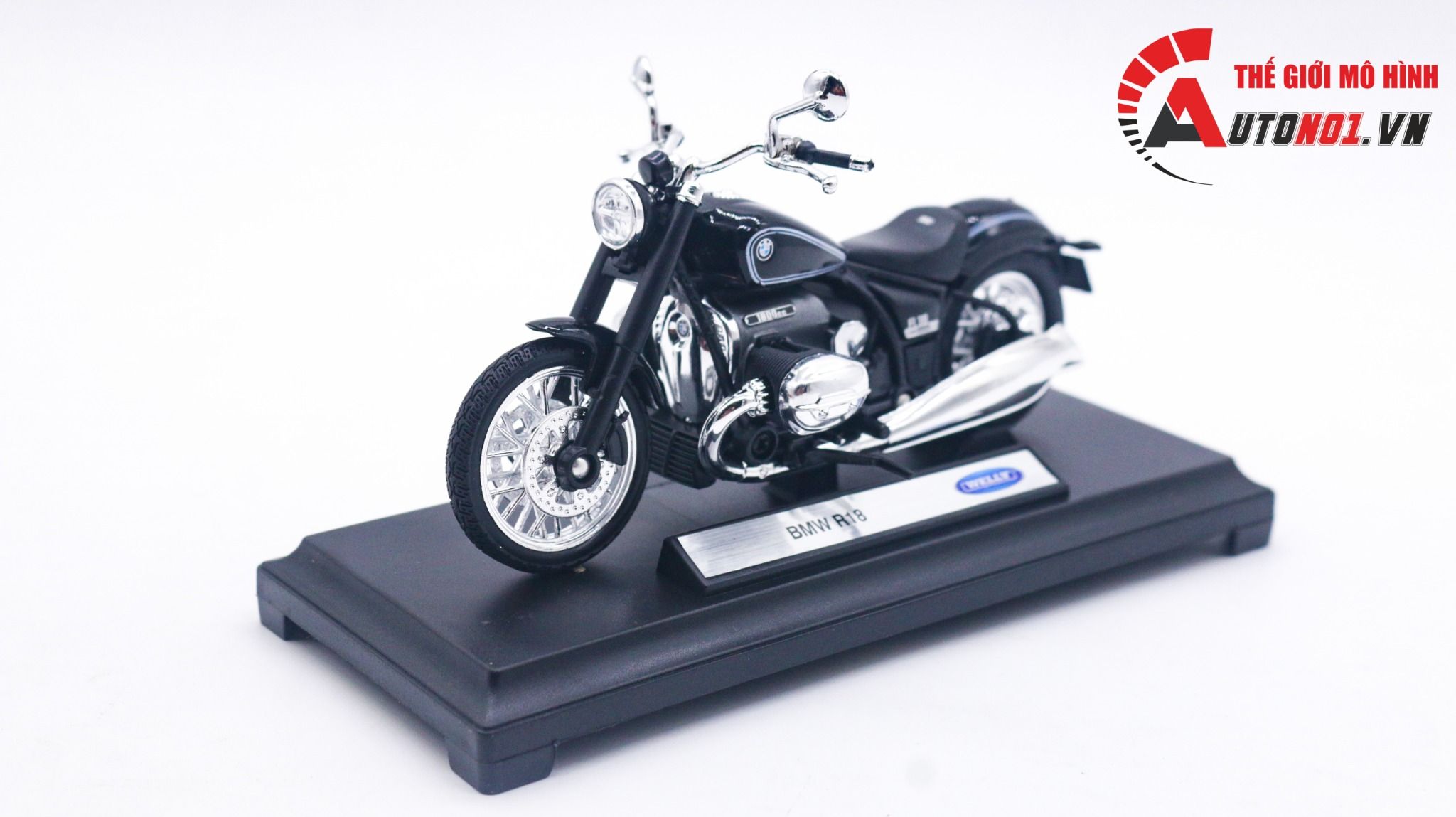 Mô hình xe BMW R18 1800cc tỉ lệ 1:18 Welly MT007