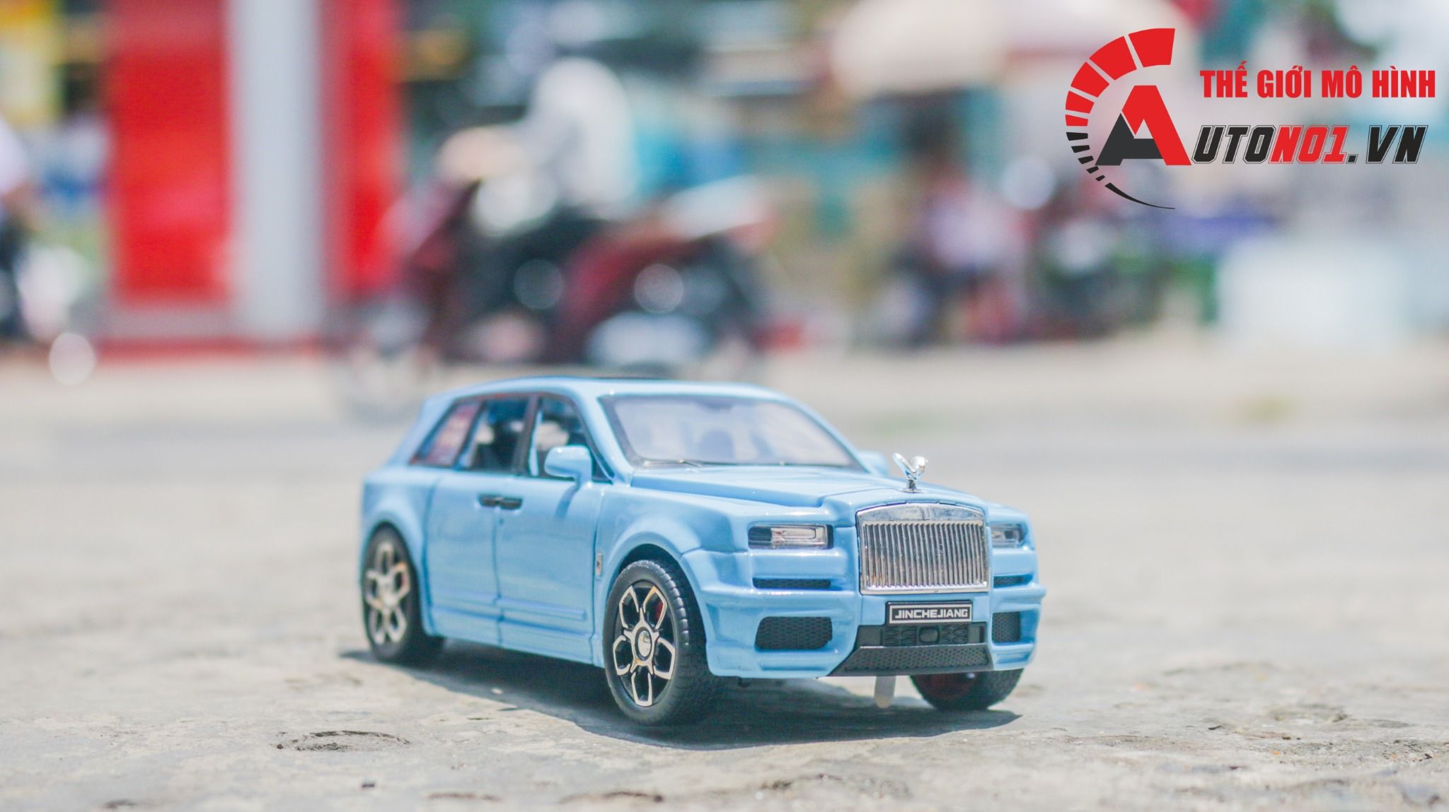 Mô hình xe Rolls Royce Cullinan full open, có đèn và âm thanh tỉ lệ 1:32 JincheJiang Model OT455