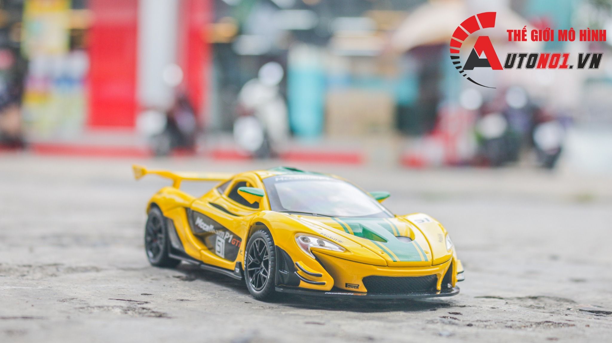 Mô hình xe McLaren P1 GTR full open - có âm thanh - có đèn tỉ lệ 1:22 Jiaye Model OT454