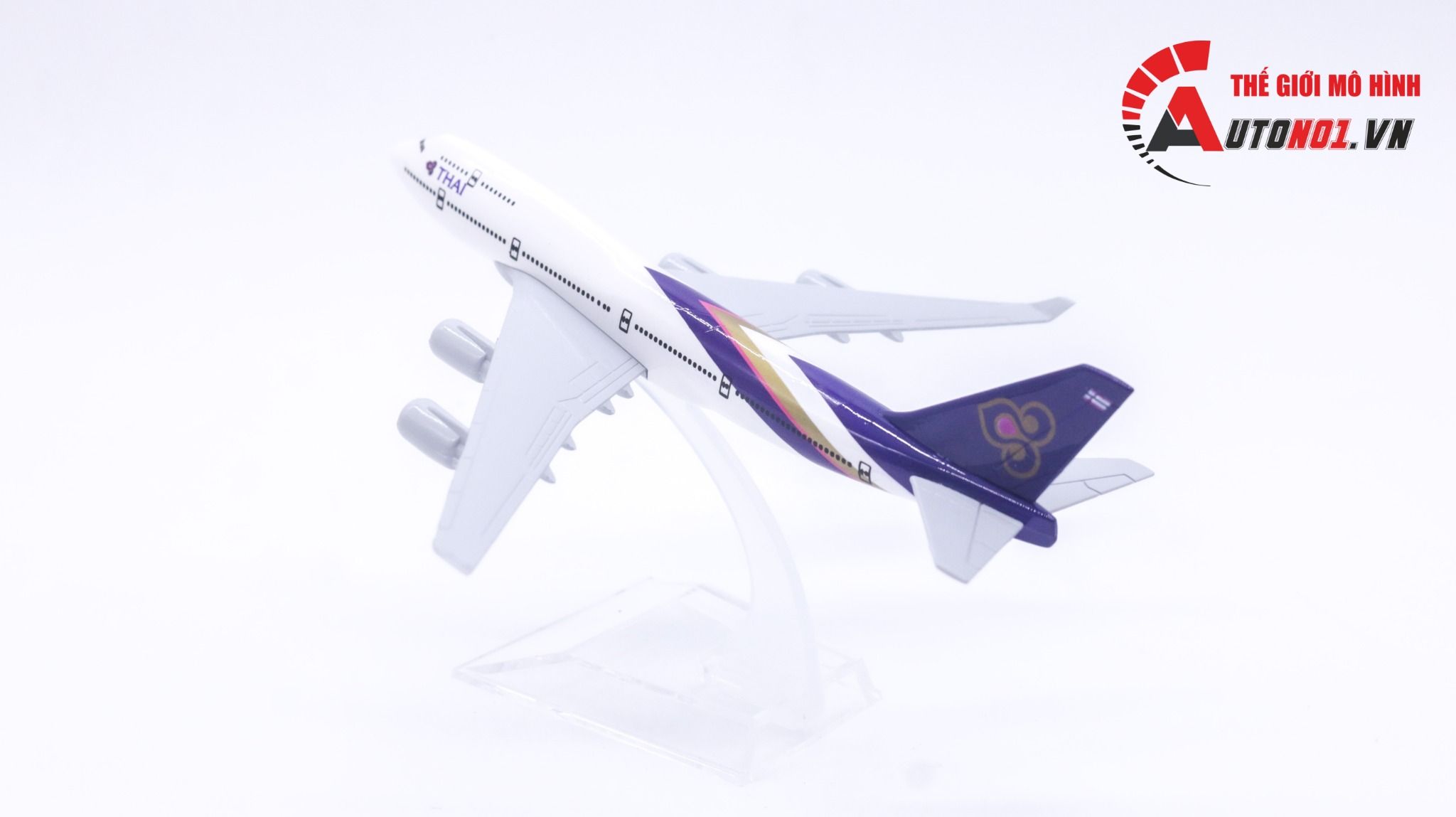 Mô hình máy bay Thái Lan Thai Airways Boeing B747 16cm MB16025
