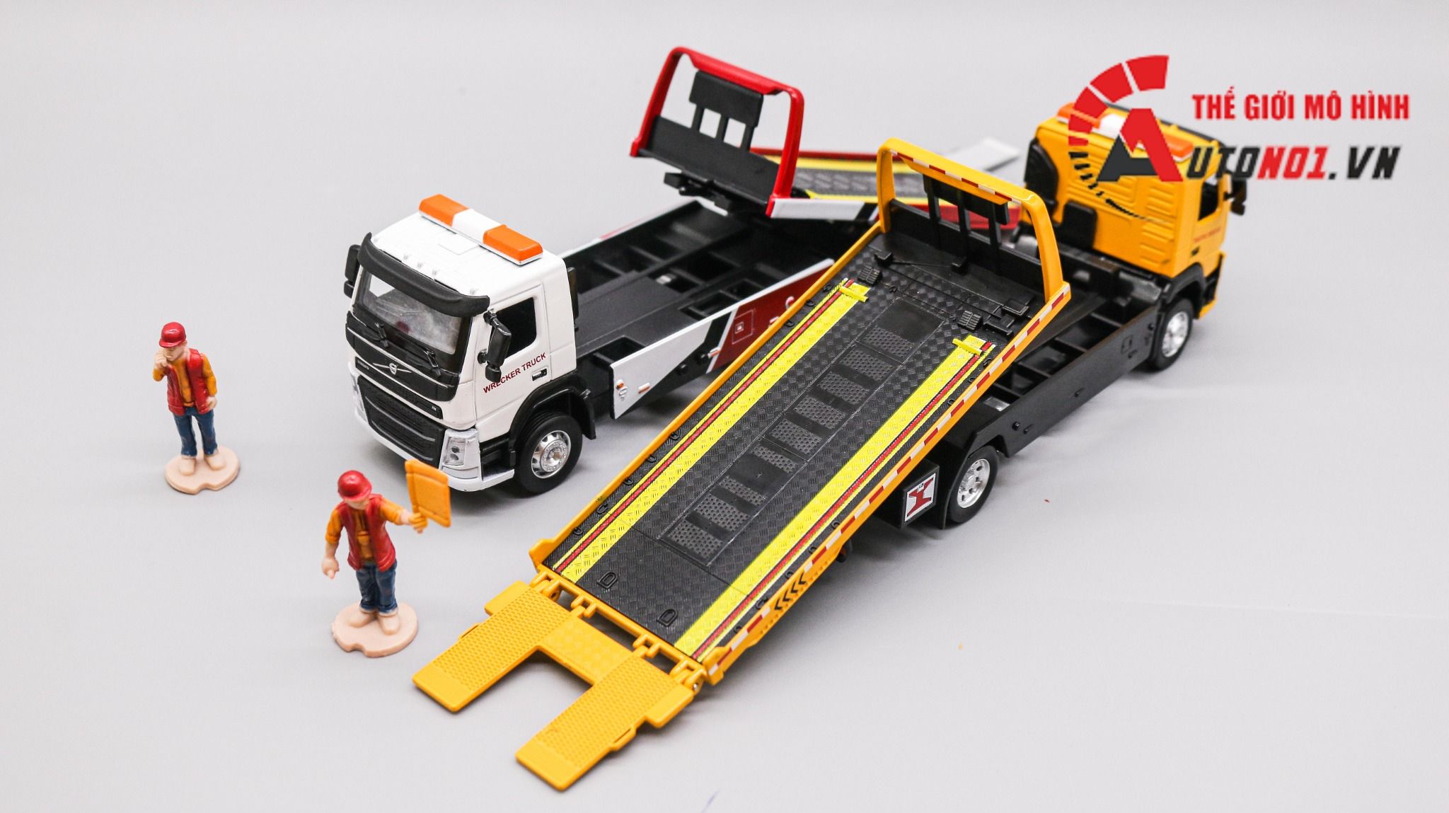  Mô hình xe tải cứu hộ volvo wrecker truck 1:50 diecast metal 7917 