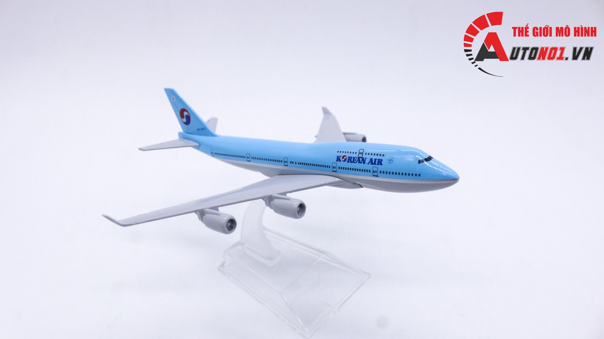 Mô hình máy bay Korean Air Boeing B747 16cm MB16006