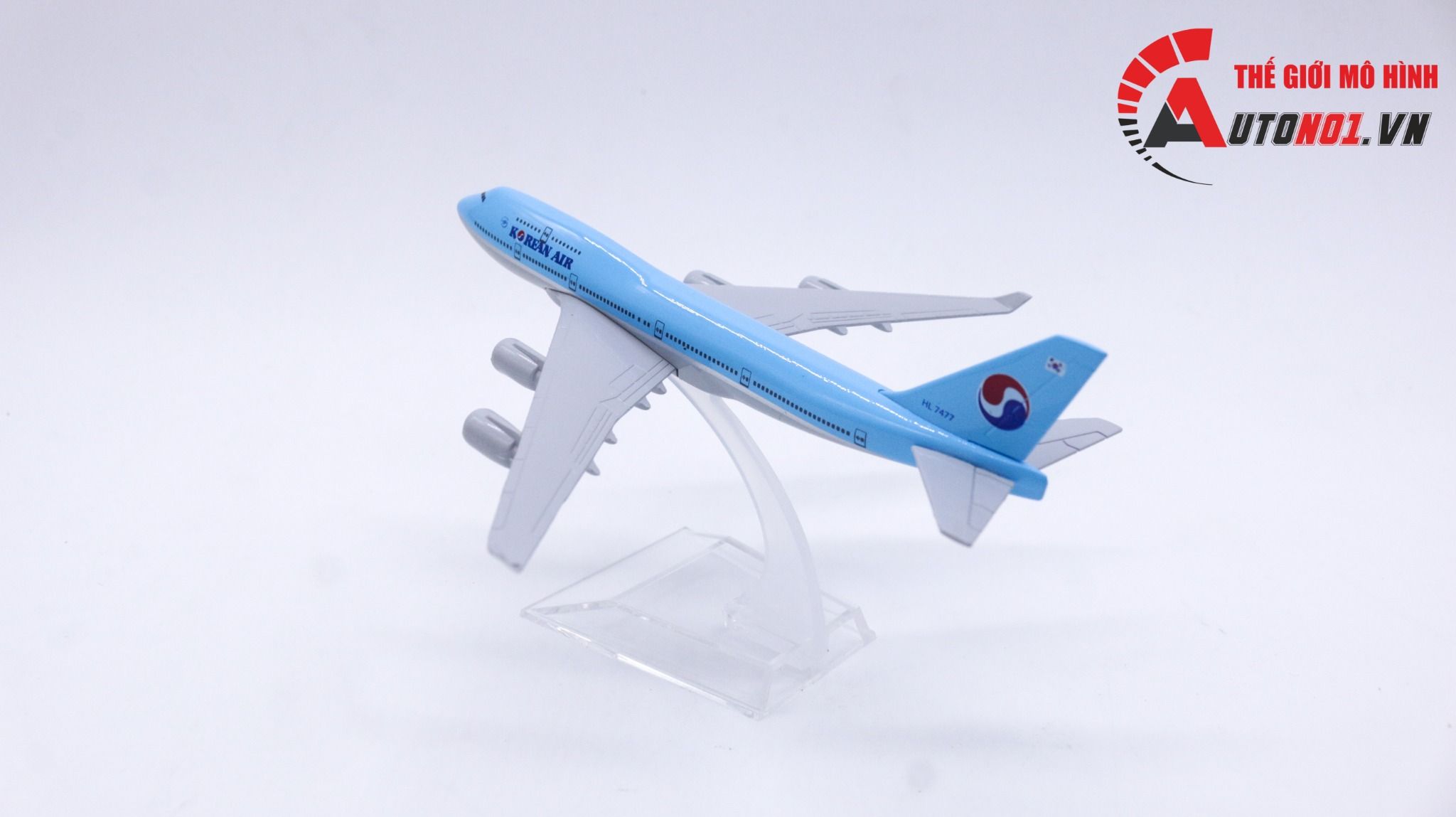 Mô hình máy bay Korean Air Boeing B747 16cm MB16006