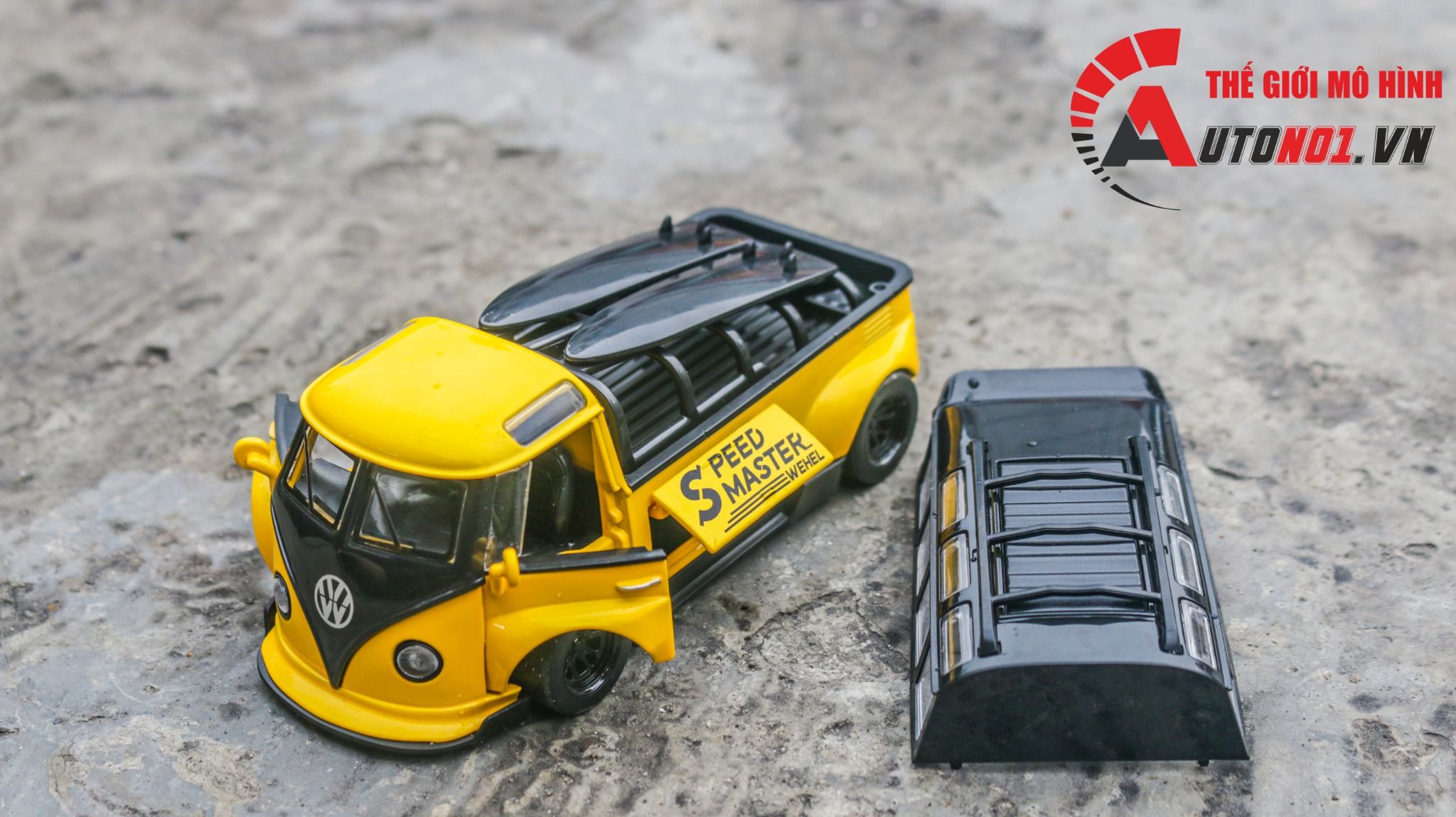 Mô hình xe VolkWagen T1 Bus Widebody tỉ lệ 1:32 Alloy Model OT465