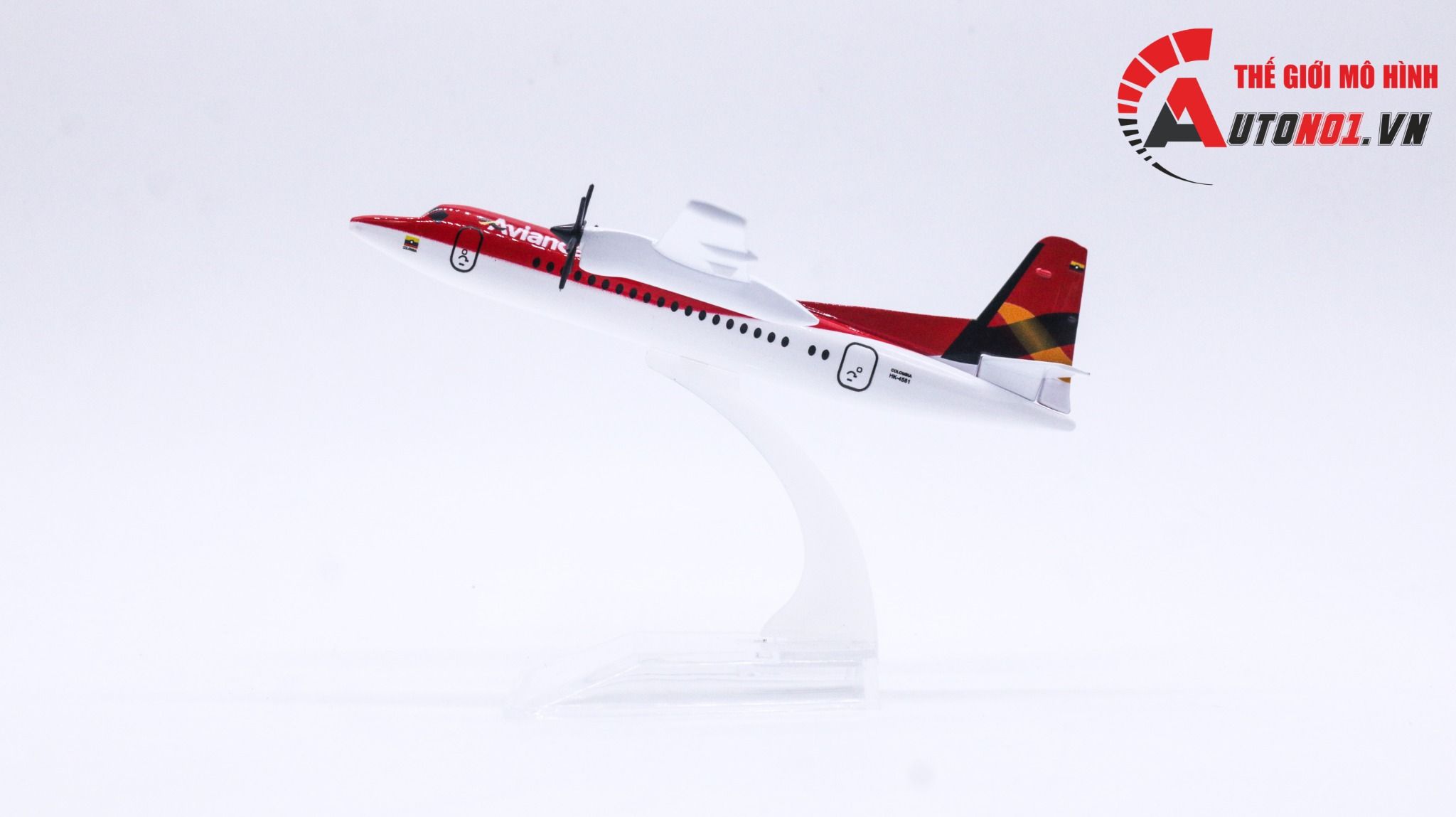  Mô hình máy bay cánh quạt ATR72-600 Colombia Avianca Fokker F50 16cm MB16158 