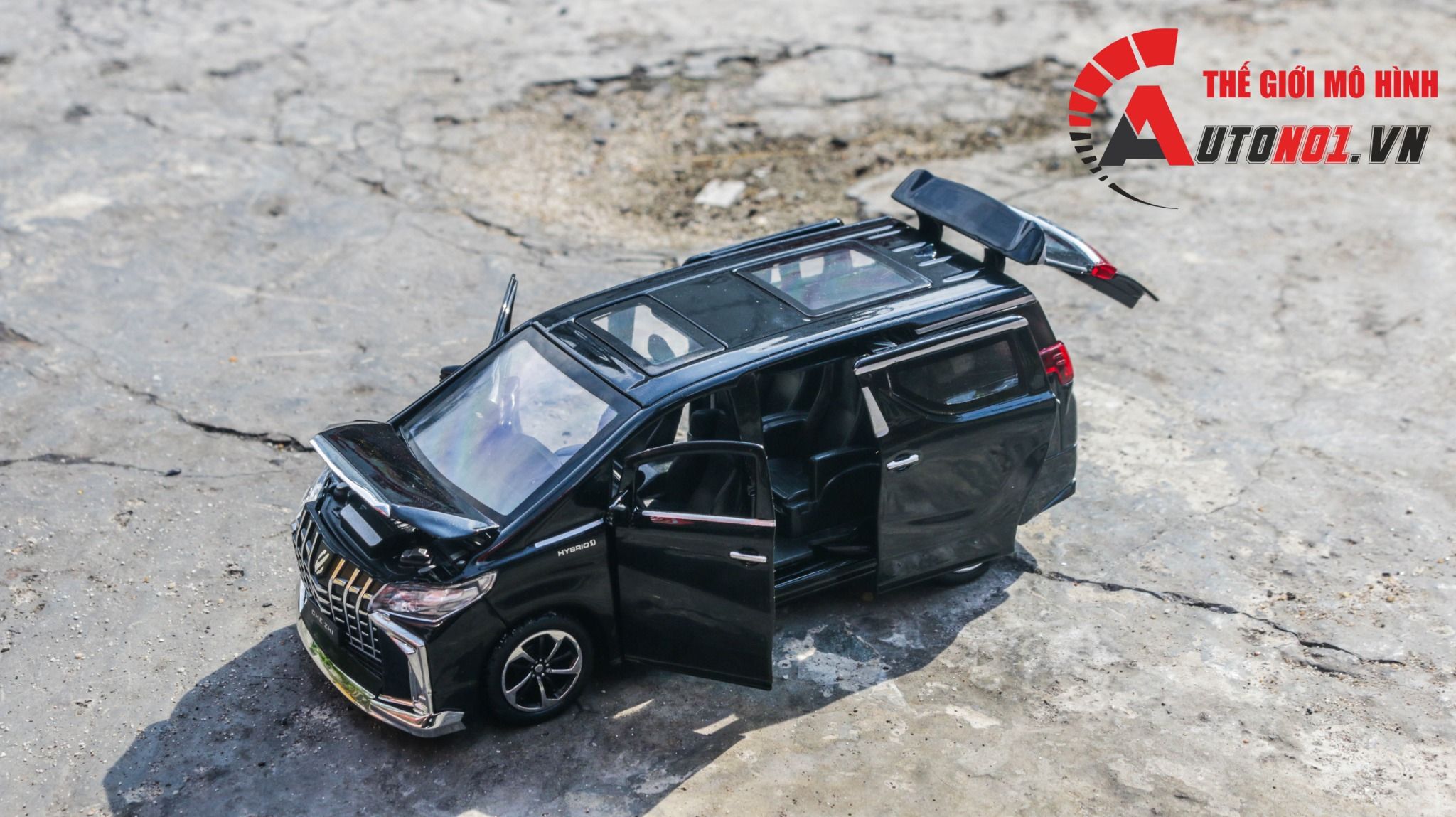Mô hình xe Toyota Alphard 2022 full open tỉ lệ 1:32 Chezhi OT464