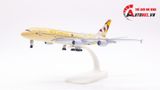  Mô hình máy bay Abu Dhab Ả Rập Etihad Airbus A380 có bánh xe 20cm MB20051 