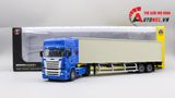  Mô hình xe tải container chở thùng lạnh blue 1:50 huayi alloy 7915 