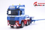  Mô hình xe container hạng nặng xanh 2 thùng kim loại tỉ lệ 1:50 KDW Kaidiwei 625022 6625 