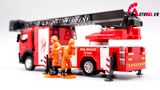  Mô hình xe cứu hỏa thang dài 1:50 caipo 7637 
