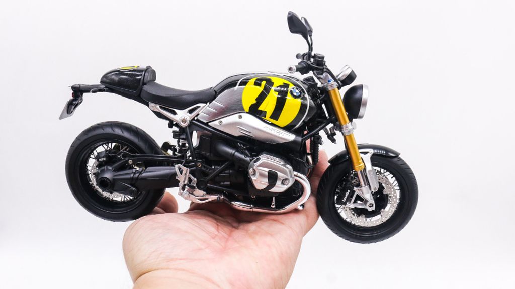 MÔ HÌNH XE CAO CẤP BMW R NINE T NO.21 HOÀN THIỆN 1:9 MENG D230F