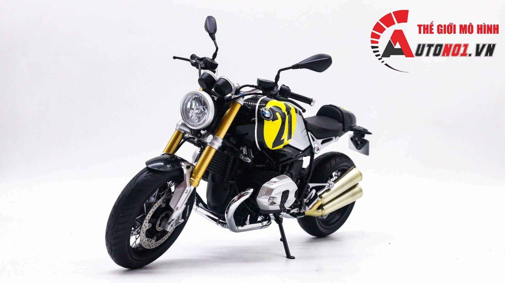  Mô hình xe cao cấp Bmw R Nine T No.21 Hoàn Thiện 1:9 Meng D230f 