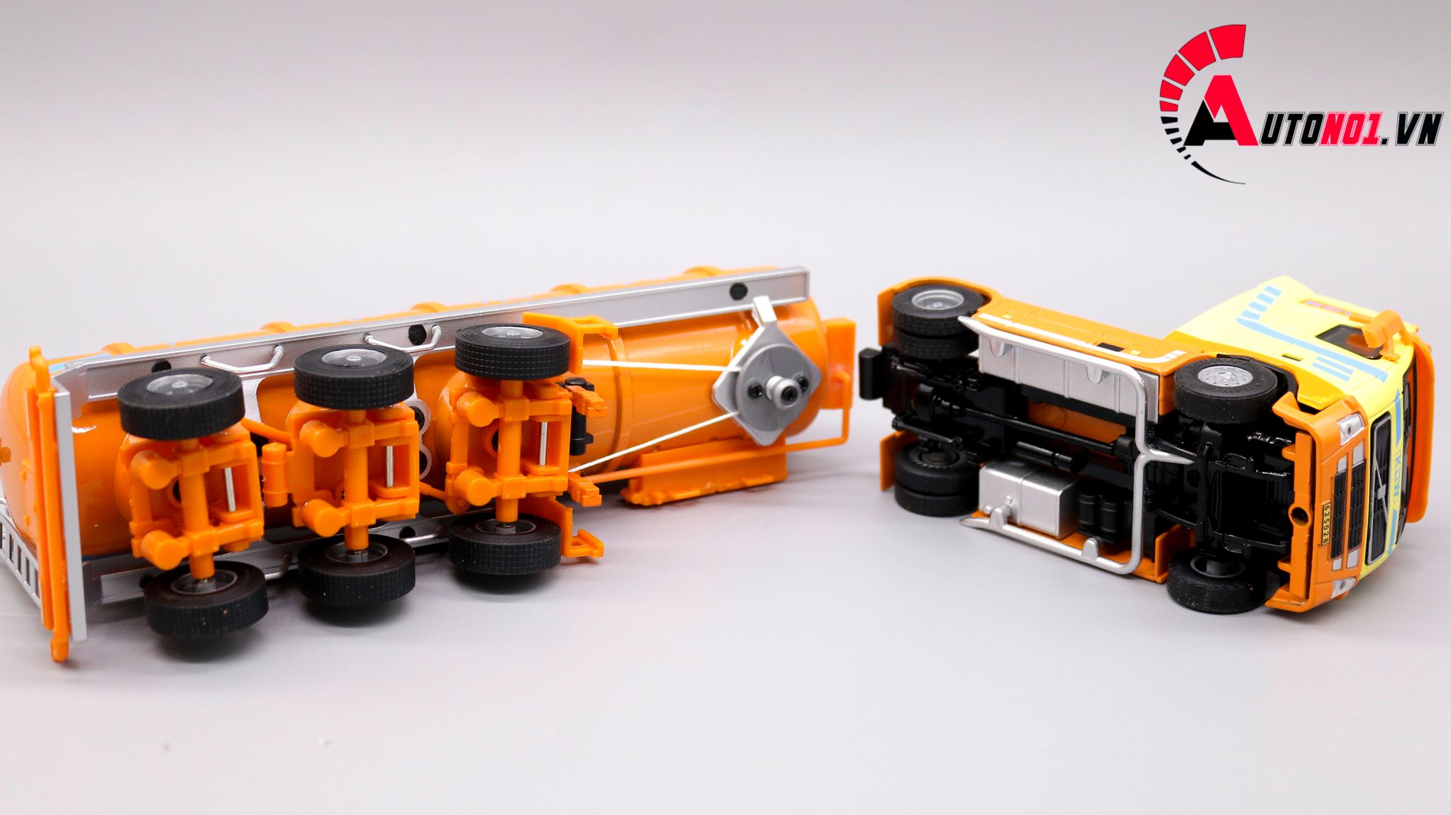  Mô hình xe chở dầu orange 1:50 kaidiwei 7632 