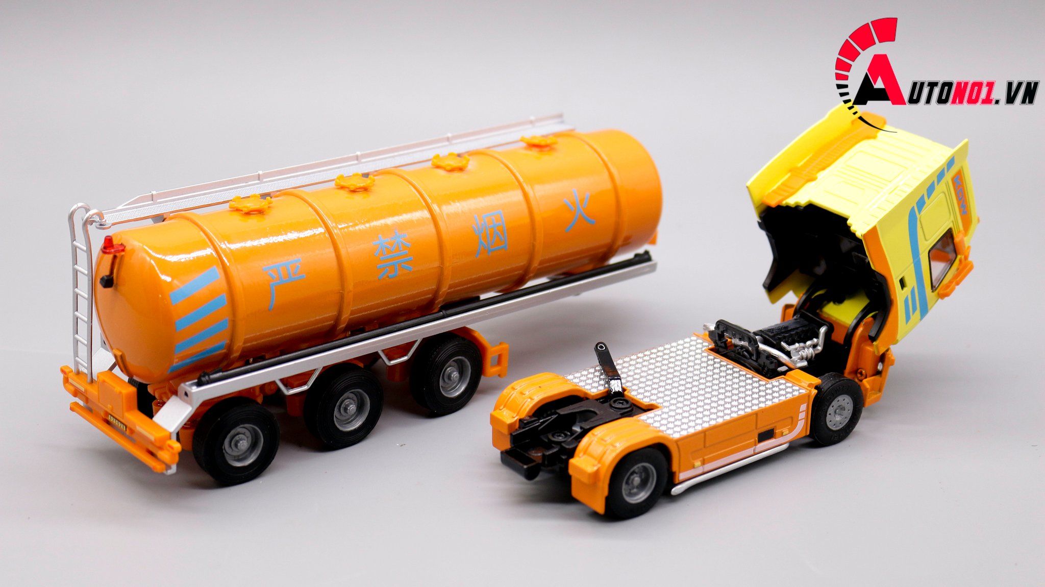  Mô hình xe chở dầu orange 1:50 kaidiwei 7632 