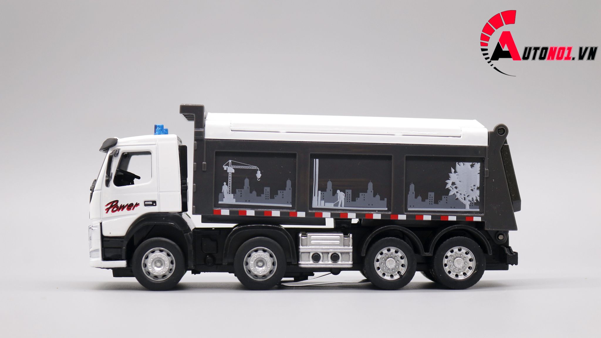  Mô hình xe tải thùng grey 1:50 caipo 7635 