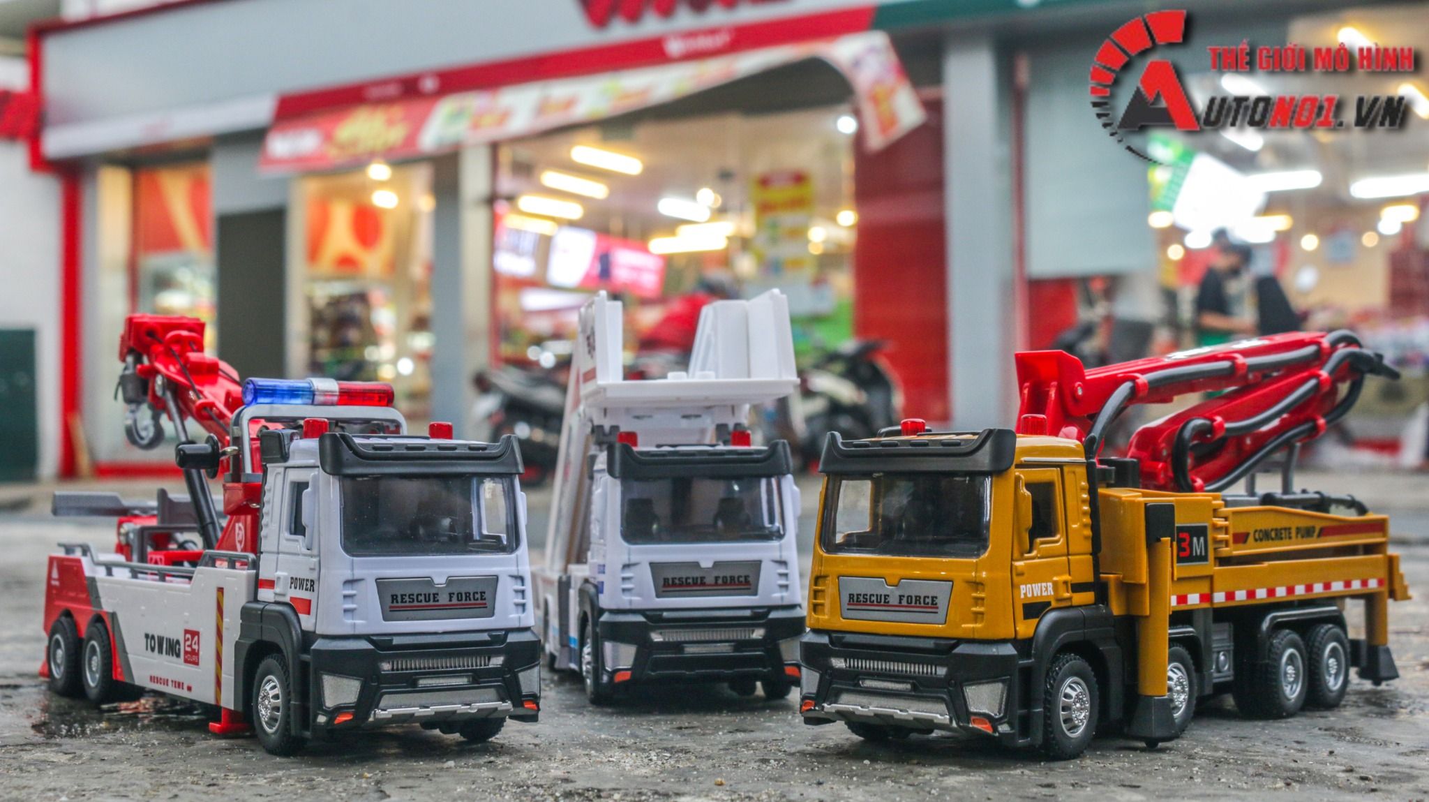 Mô hình xe thang trượt sân bay có âm thanh - đèn tỉ lệ 1:32 Ty model OT488