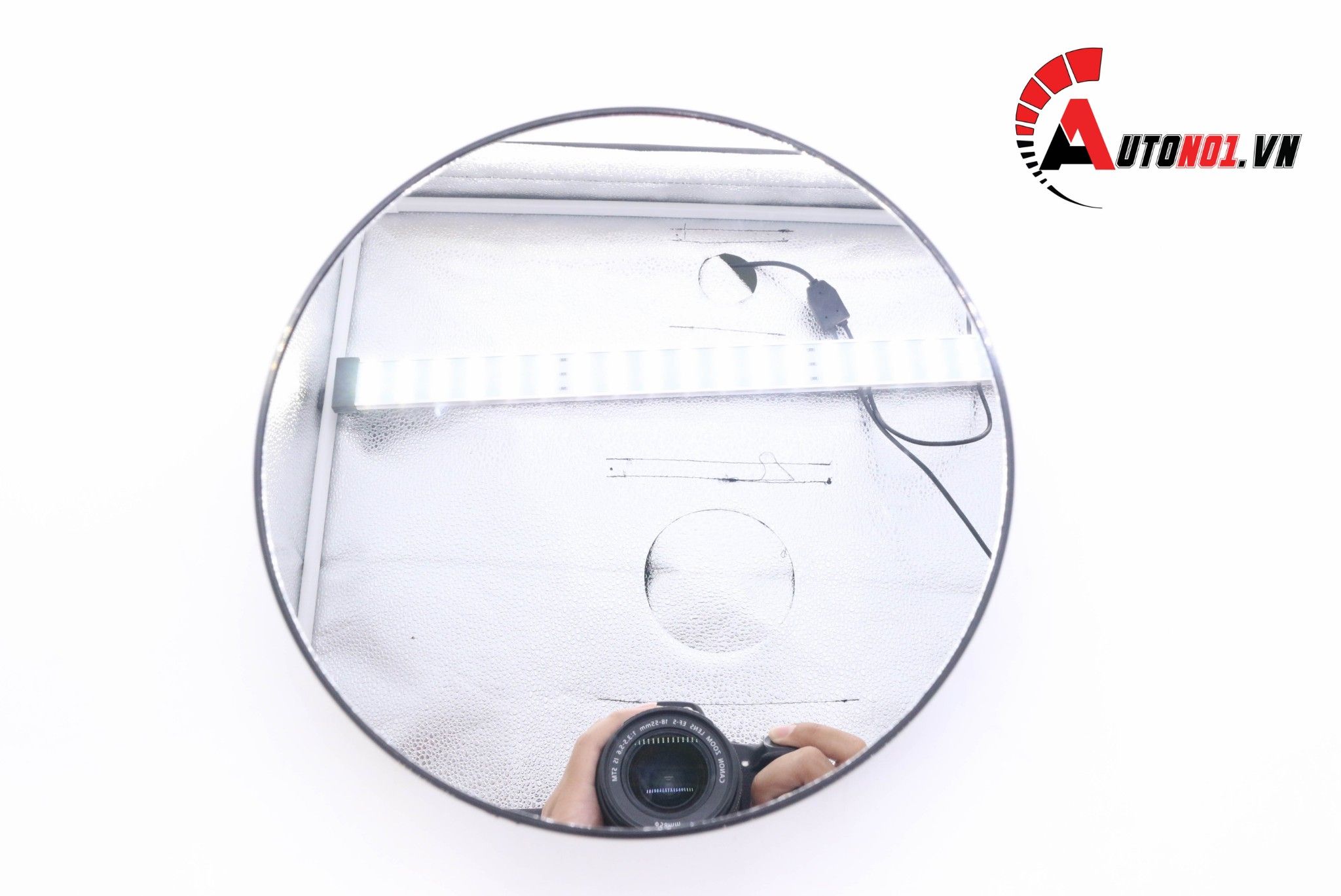  Phụ kiện đế xoay sản phẩm 360 độ màu đen mặt gương dùng pin và điện đường kính 20cm 5369 