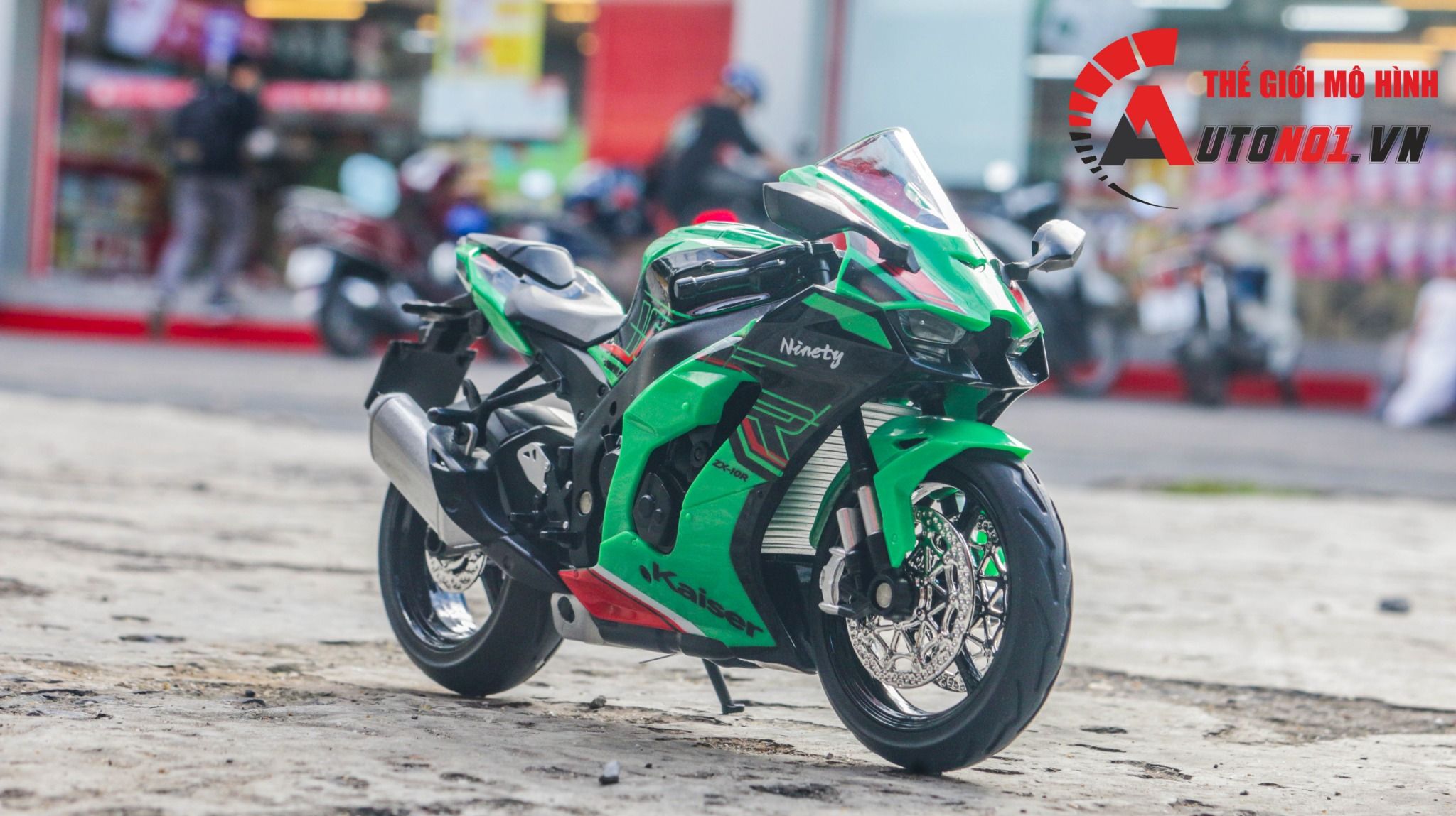 Mô hình xe Kawasaki Ninja ZX-10R tỉ lệ 1:12 Jiaye Model MT086