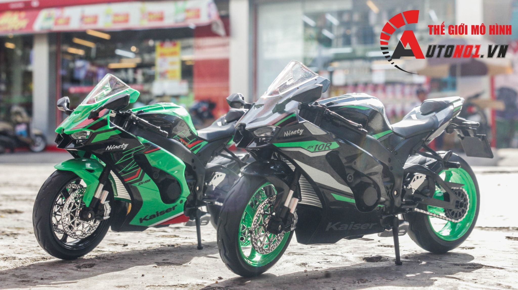 Mô hình xe Kawasaki Ninja ZX-10R tỉ lệ 1:12 Jiaye Model MT086