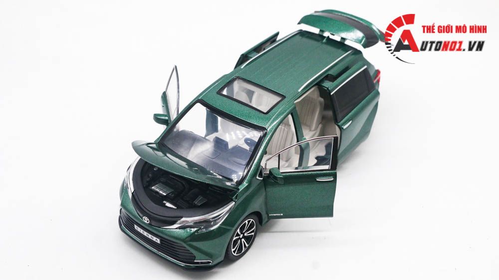 Mô hình xe Toyota Sienna Mpv 1:24 Hengteng Model OT416