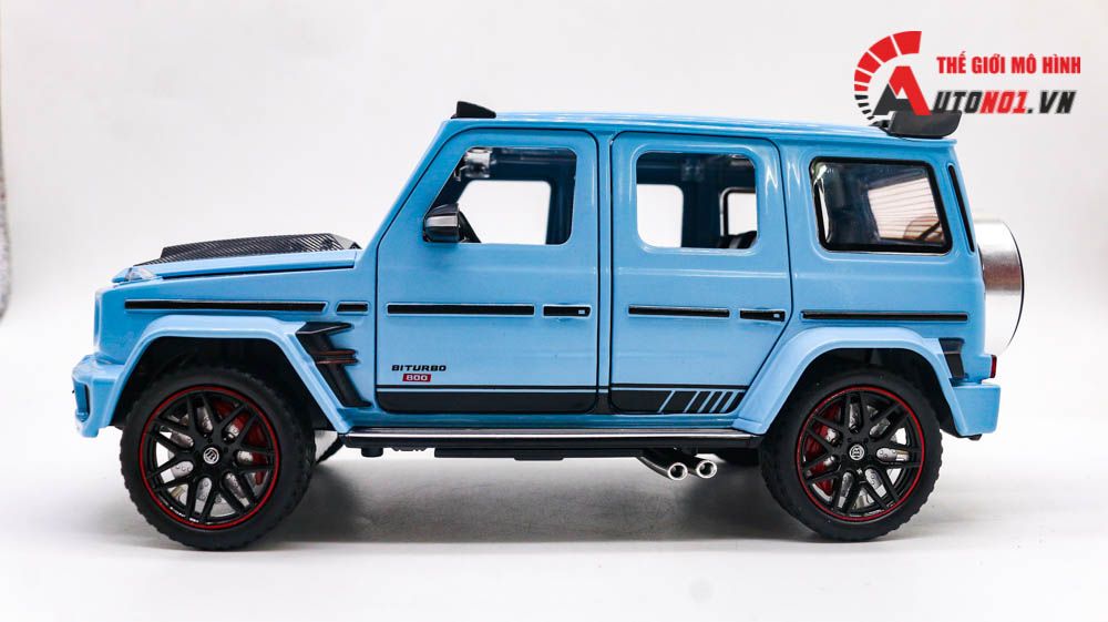 Mô hình xe Mercedes Benz Brabus G800 đánh lái được full open 1:24 Miniauto DC24253 OT398
