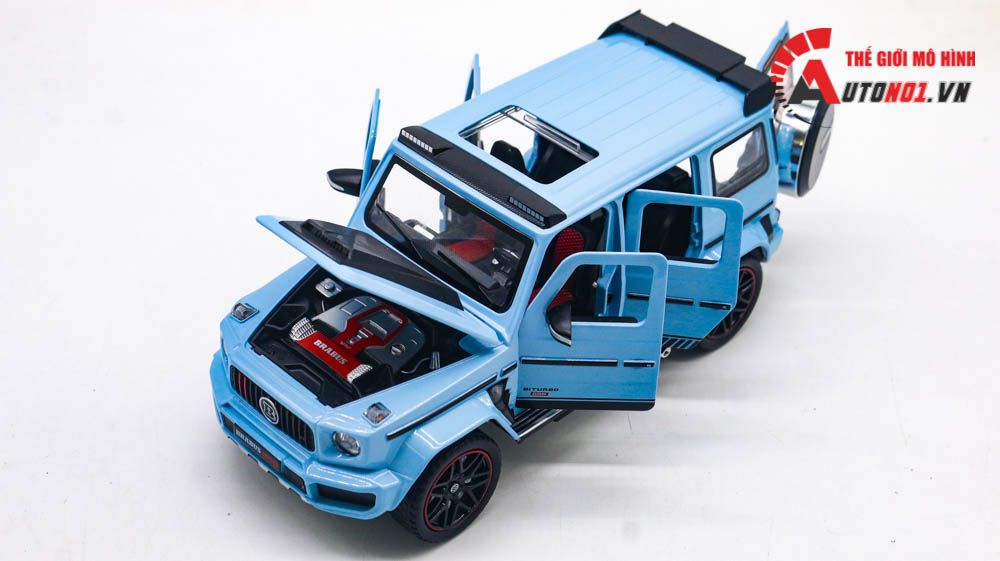 Mô hình xe Mercedes Benz Brabus G800 đánh lái được full open 1:24 Miniauto DC24253 OT398