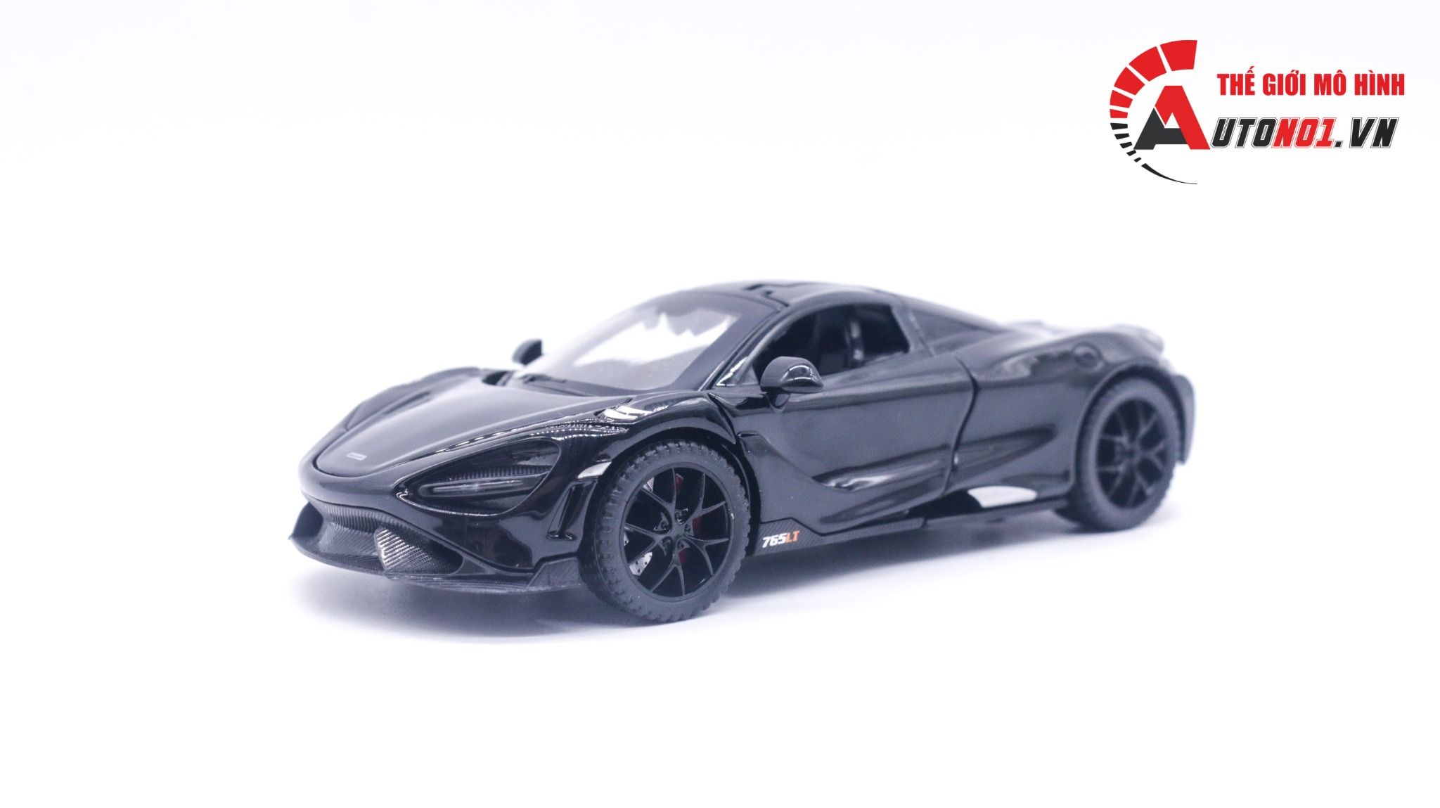 Mô hình xe ô tô Mclaren 765lt kèm hộp mica tỉ lệ 1:32 Alloy model OT051