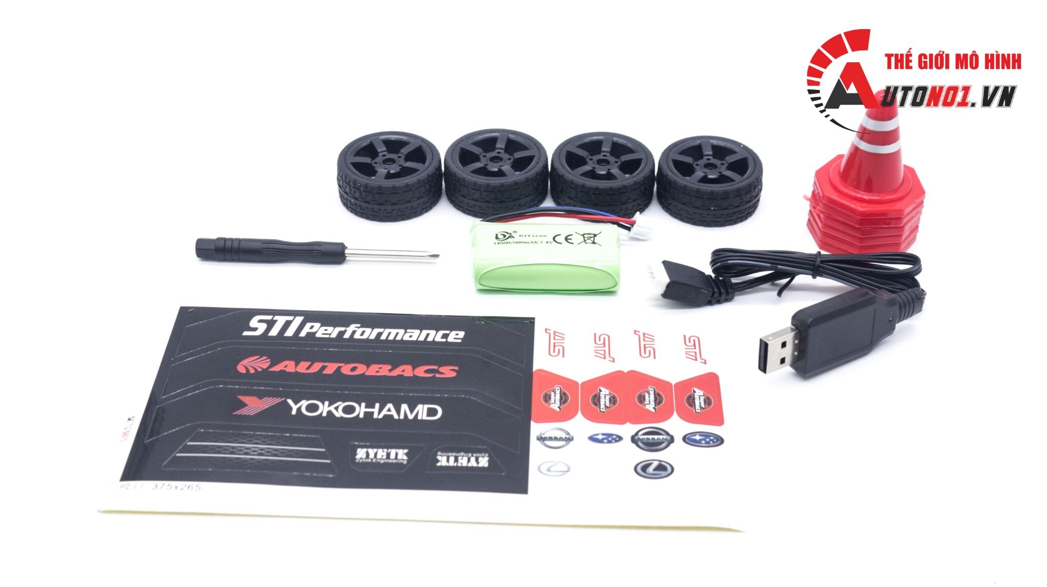 Xe điều khiển drift 2 cầu bản nâng cấp có điều tốc, có đèn, bánh drift subaru denso model 2023 pin 7.4v 30km/h DK013