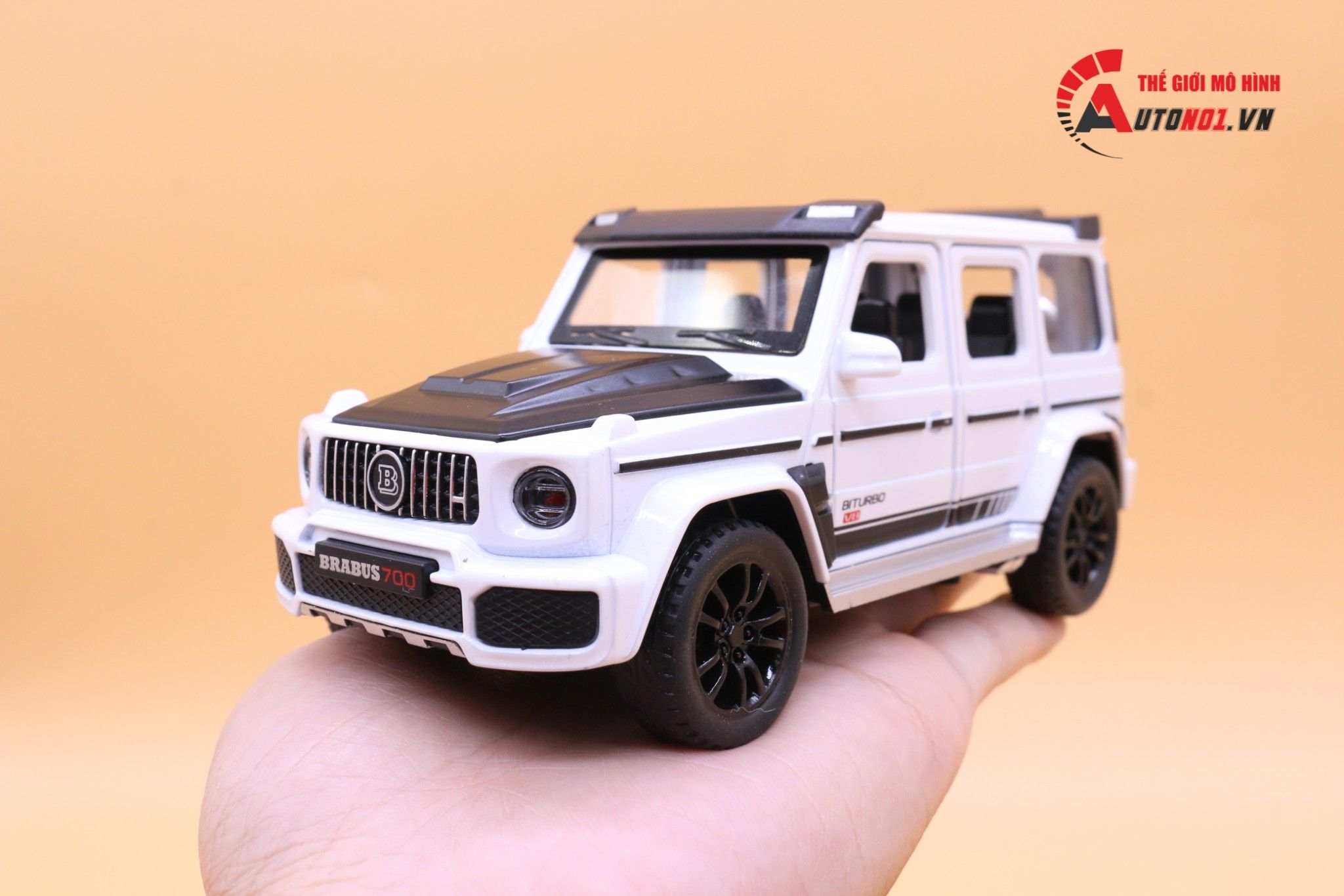  Mô hình xe Mercedes-benz Brabus G700 tỉ lệ 1:32 JIiaye model VB32523 3680 