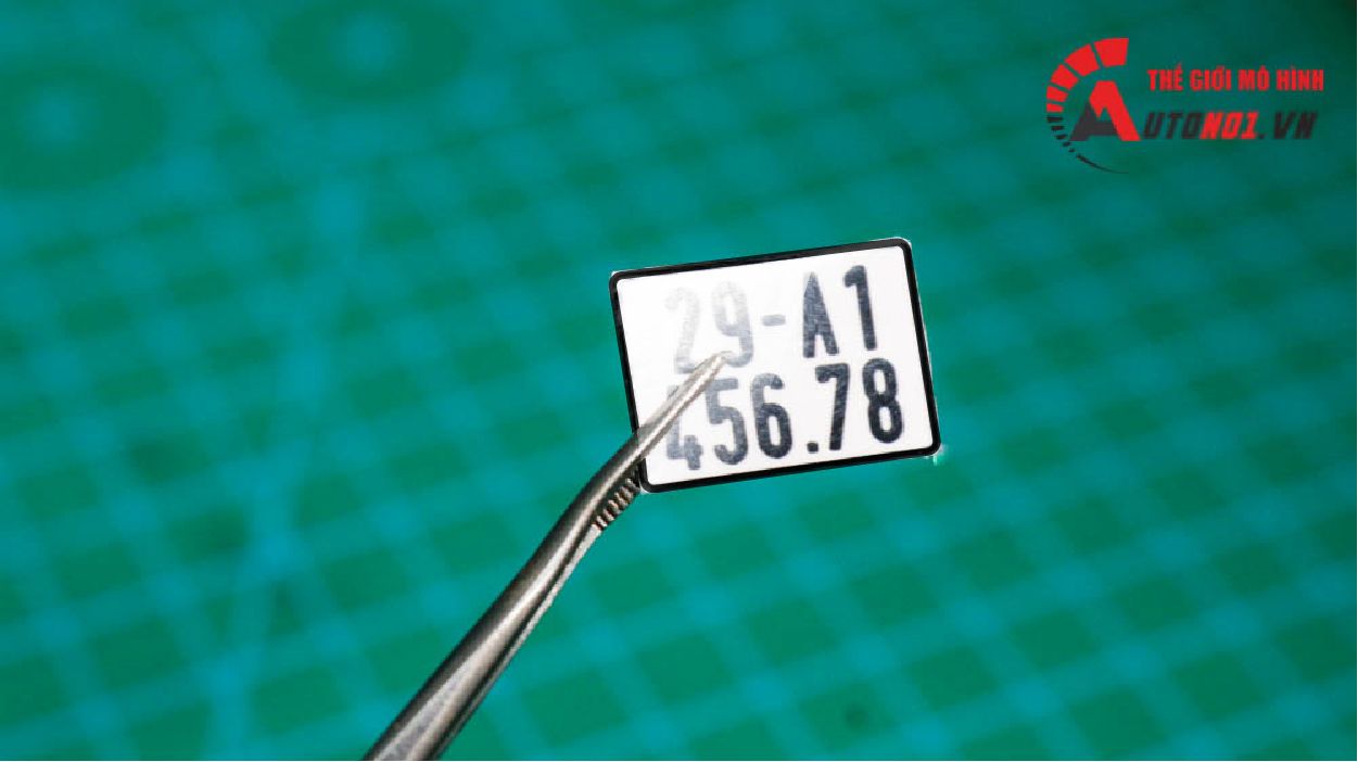Biển số xe mô hình cho mô tô 1:12 Autono1 PK002A