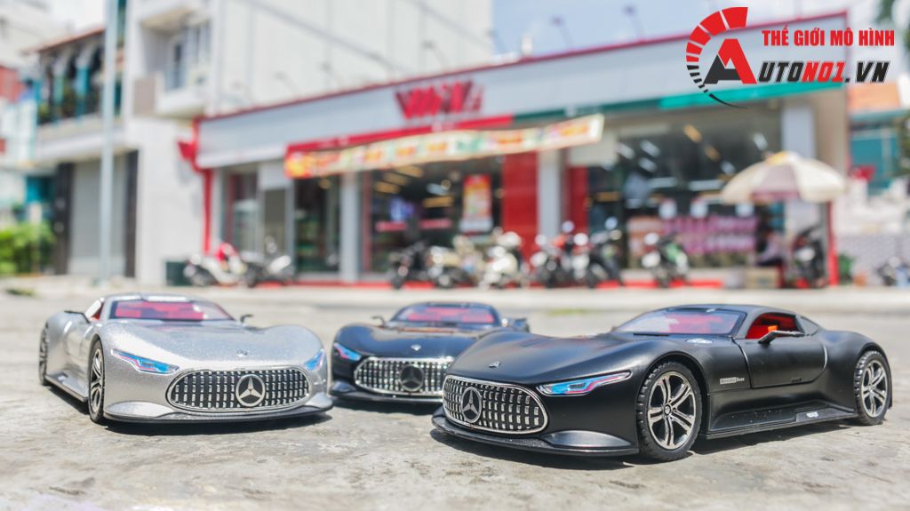 Mô hình xe Mercedes-Benz AMG Vision GT full open - có đèn - âm thanh tỉ lệ 1:24 Alloy Model OT534