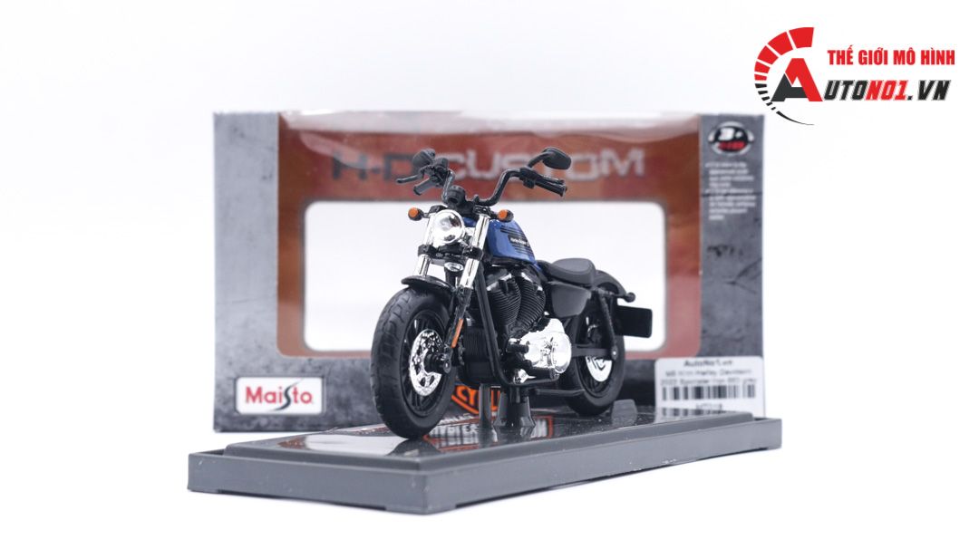 Mô hình Harley Davidson 2022 Forty Eight Special blue 1:18 Maisto MT019