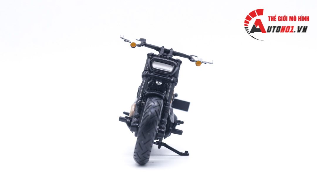 Mô hình Harley Davidson 2022 Fat Bob 114 black 1:18 Maisto 39360 MT020