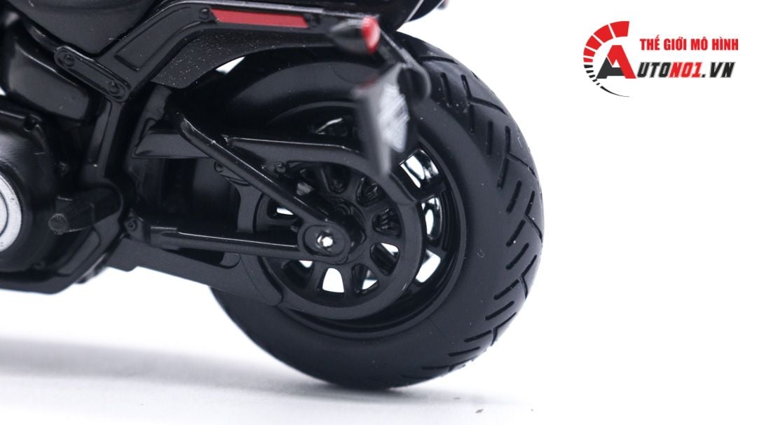 Mô hình Harley Davidson 2022 Fat Bob 114 black 1:18 Maisto 39360 MT020