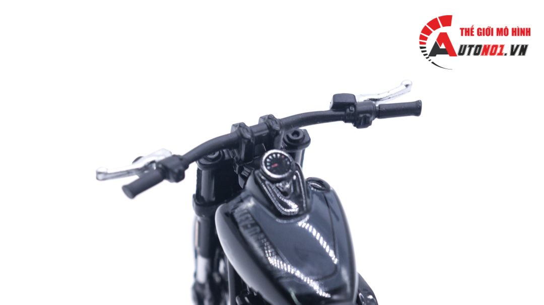 Mô hình Harley Davidson 2022 Fat Bob 114 black 1:18 Maisto 39360 MT020
