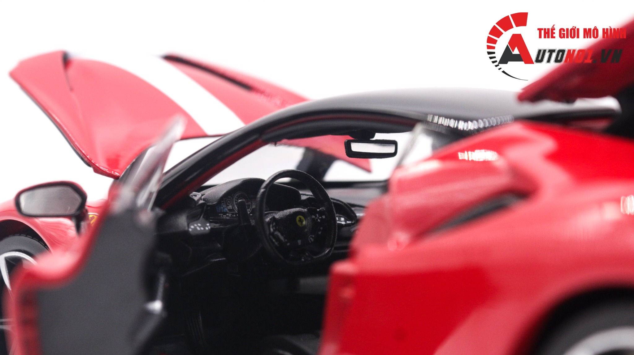 Mô hình xe Ferrari Sf90 Stradale Assetto Fiorano 1:18 Bburago 8129