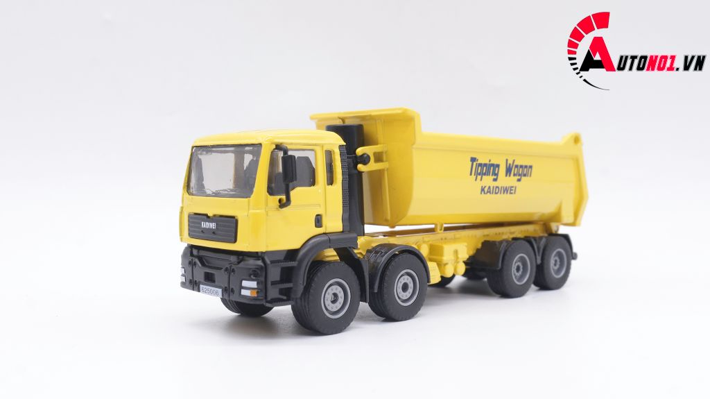 MÔ HÌNH XE TẢI TỰ ĐỔ YELLOW 1:50 KAIDIWEI 1385