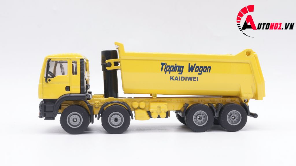 MÔ HÌNH XE TẢI TỰ ĐỔ YELLOW 1:50 KAIDIWEI 1385