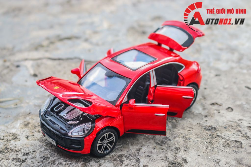 Mô hình Porsche Macan full open - có đèn - âm thanh tỉ lệ 1:32 Alloy Model OT575