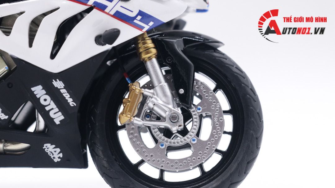  Mô hình xe độ BMW S1000RR HP4 race độ pô 1:12 Autono1 Joycity D022D 