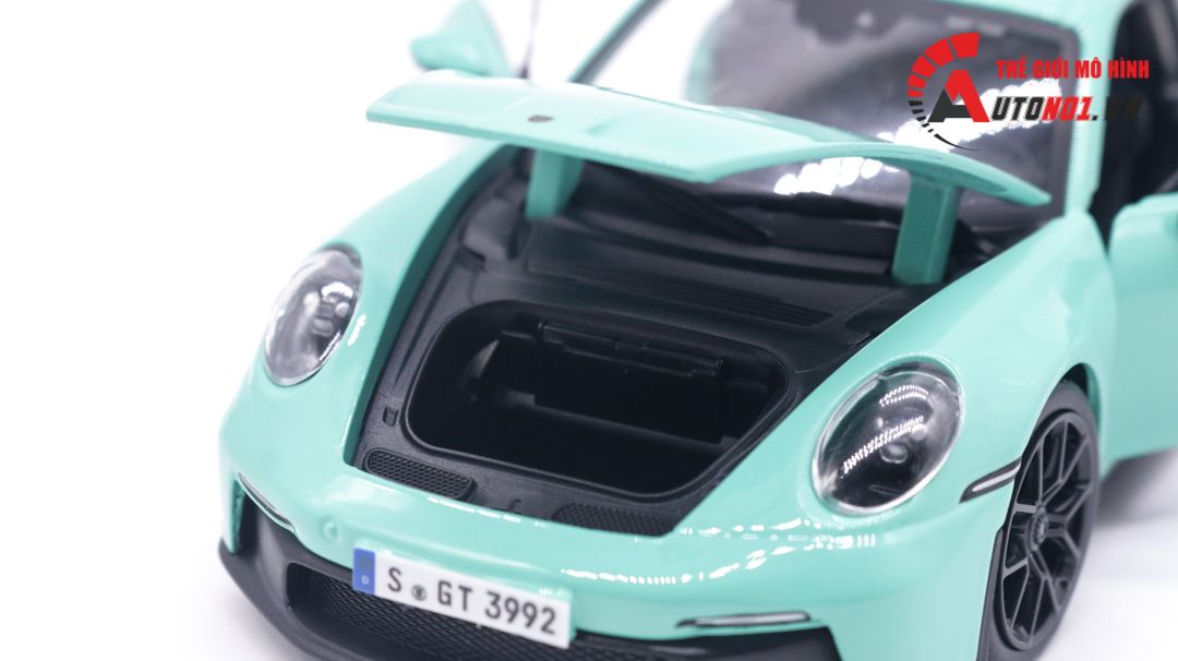  Mô hình xe Porsche 911 GT3 full kính full open có đế 1:24 Bburago OT059 